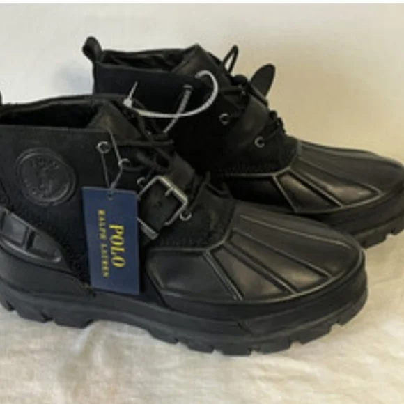Polo by Ralph Lauren Men's Black Boots - Picture 5 of 8